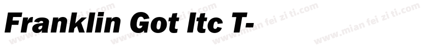 Franklin Got Itc T字体转换